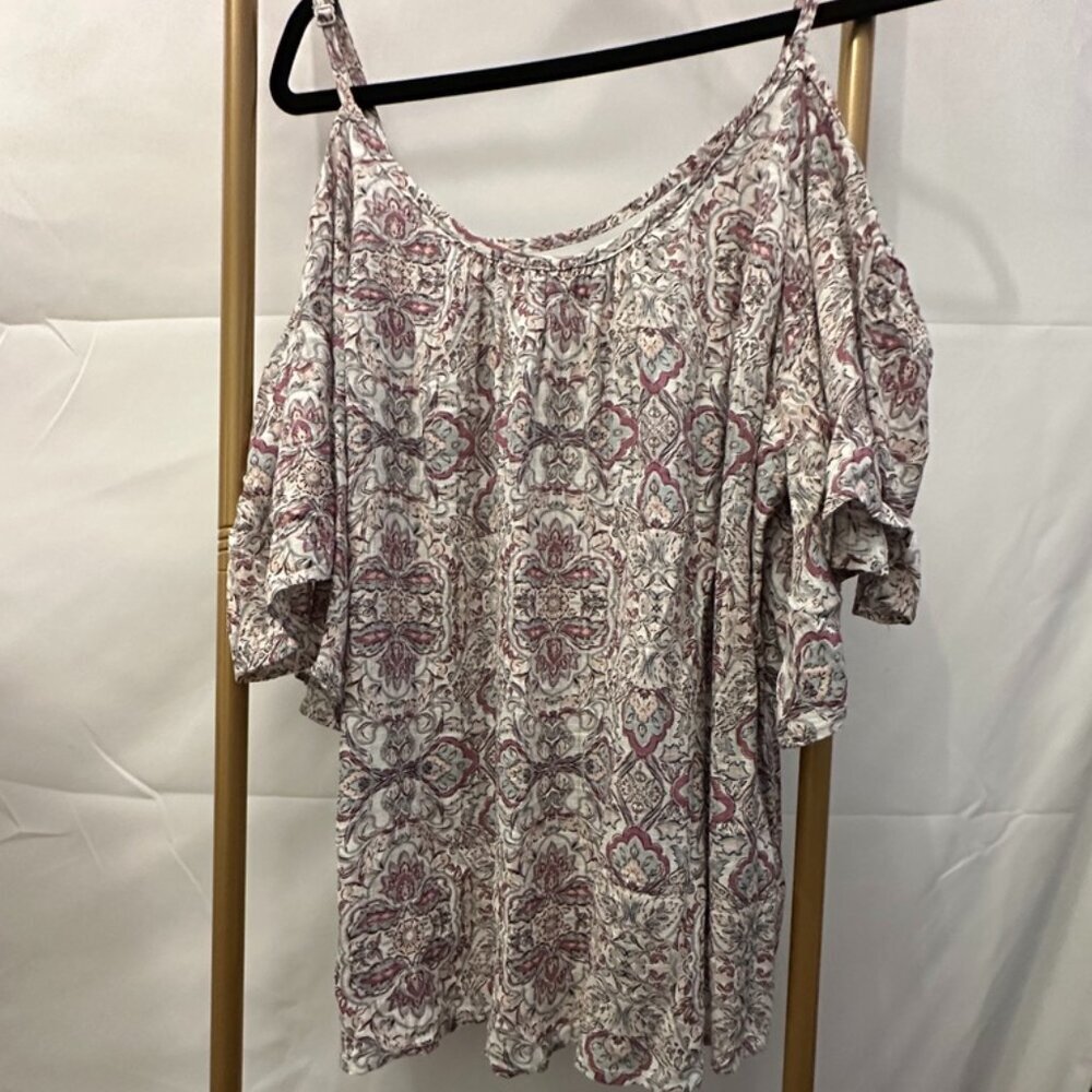 Flowy Floral Off-Shoulder Women's Top